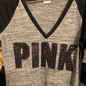 Pink by Victoria Secret V Neck Shirt. NWOT